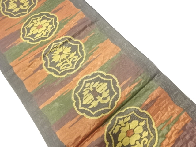 JAPANESE FUKURO OBI / WOVEN FLOWER